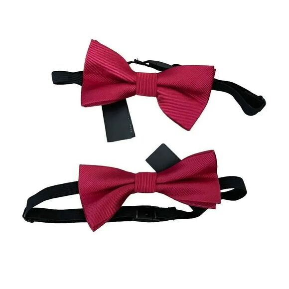 H&M Ruby Red Bow Tie Special Occasion Holidays Bundle Sz 6X & 10 - Picture 2 of 8